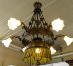 Details zu Zug - Lampe - Leuchter antik, gross und schwehr